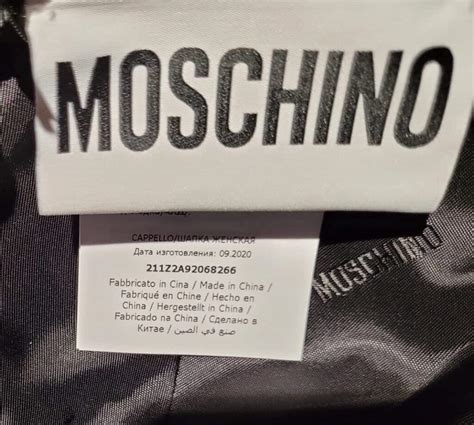 is moschino made in china.